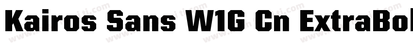 Kairos Sans W1G Cn ExtraBold Regula字体转换
